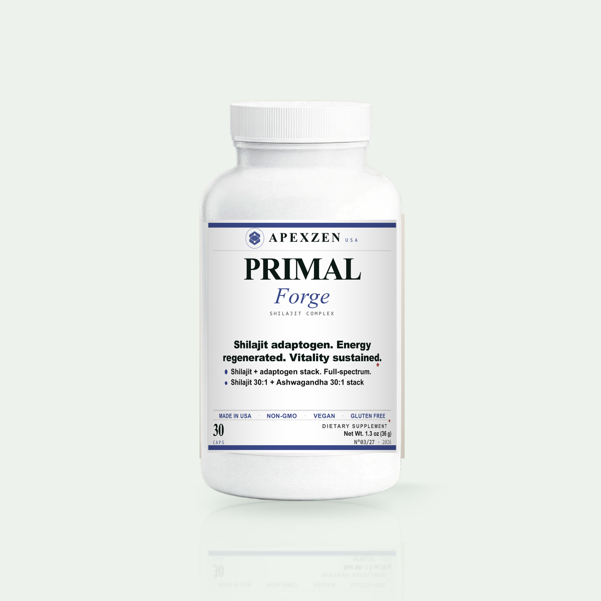 Primal Forge shilajit complex, 30 capsules - Apexzen
