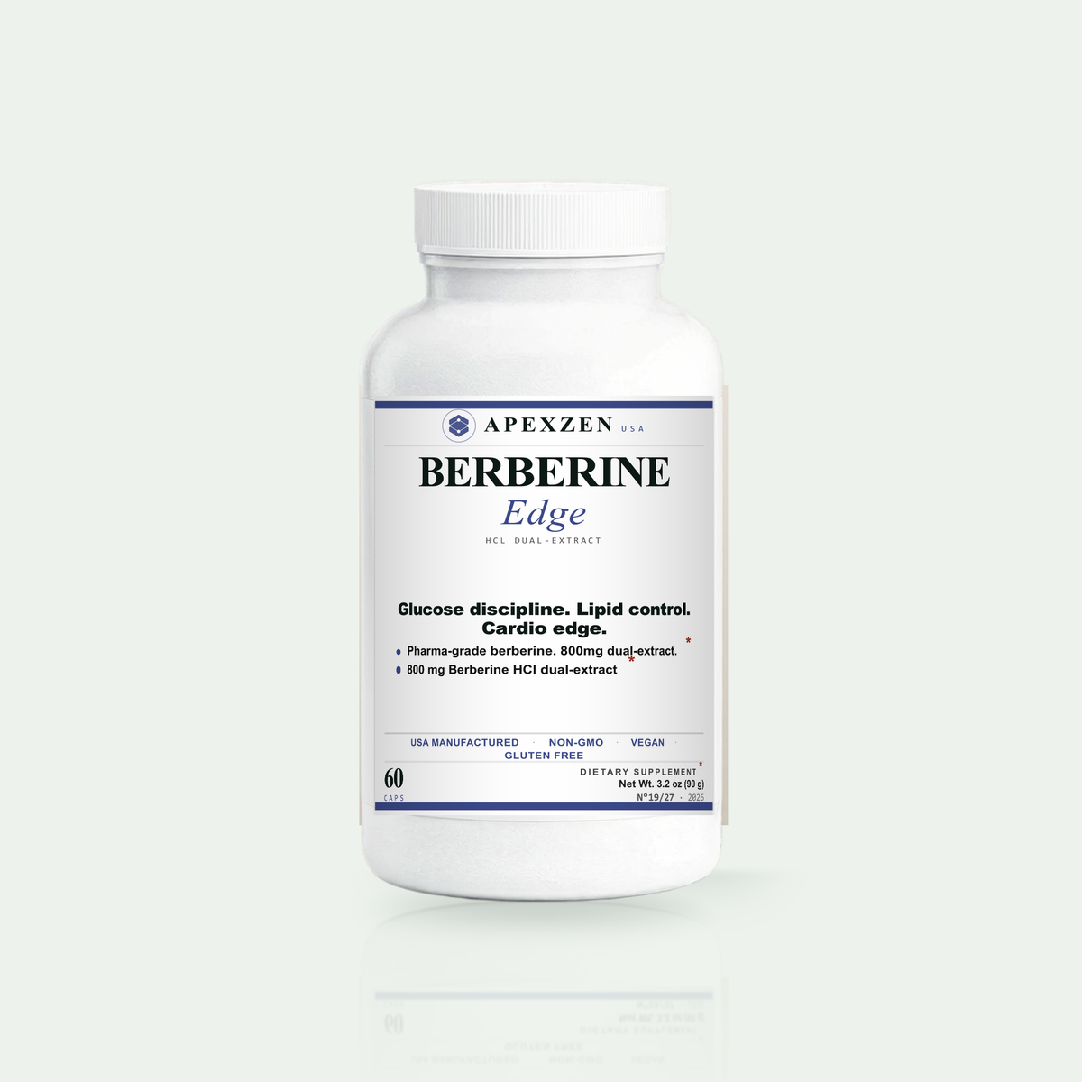 Berberine Edge 800 mg, 60 capsules - Apexzen