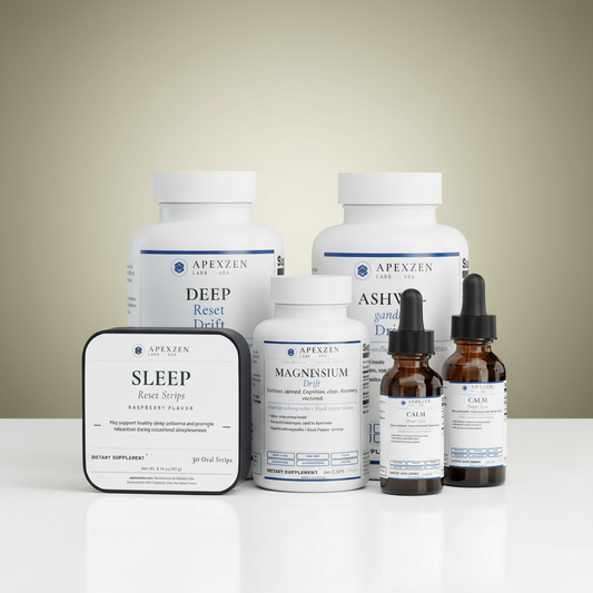 DAUPHIN Reset Protocol - premium studio bundle: Deep Reset, Magnesium, Sleep Strips, Calm Drops, Ashwagandha