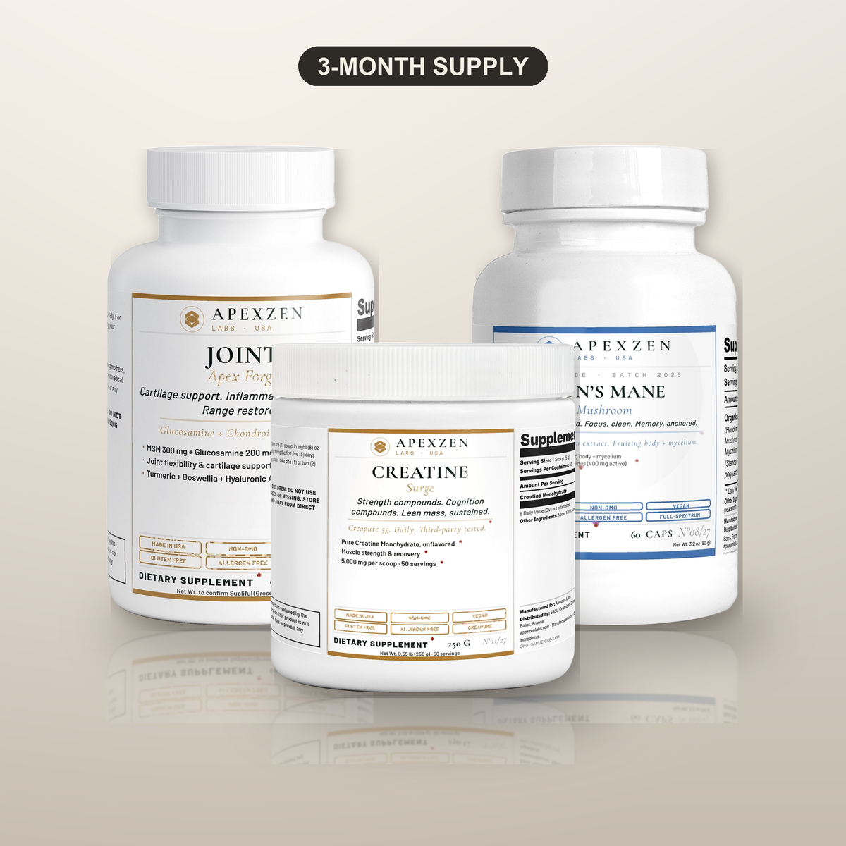 APEX Performance Stack 3-month bundle