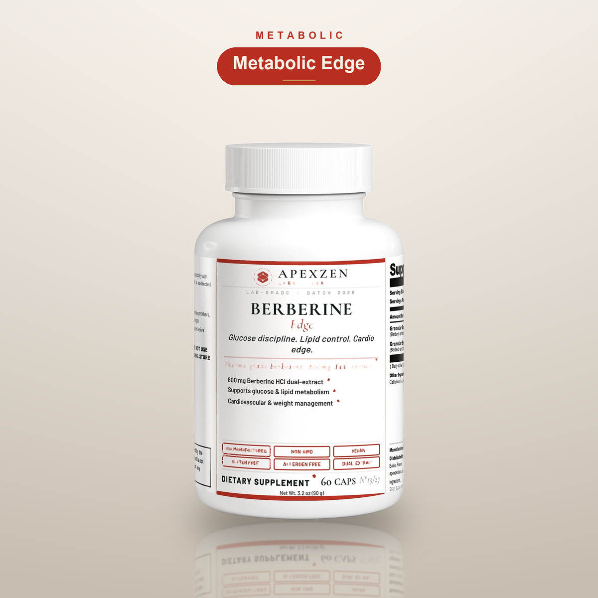 Apexzen Berberine Edge - Metabolic capsules