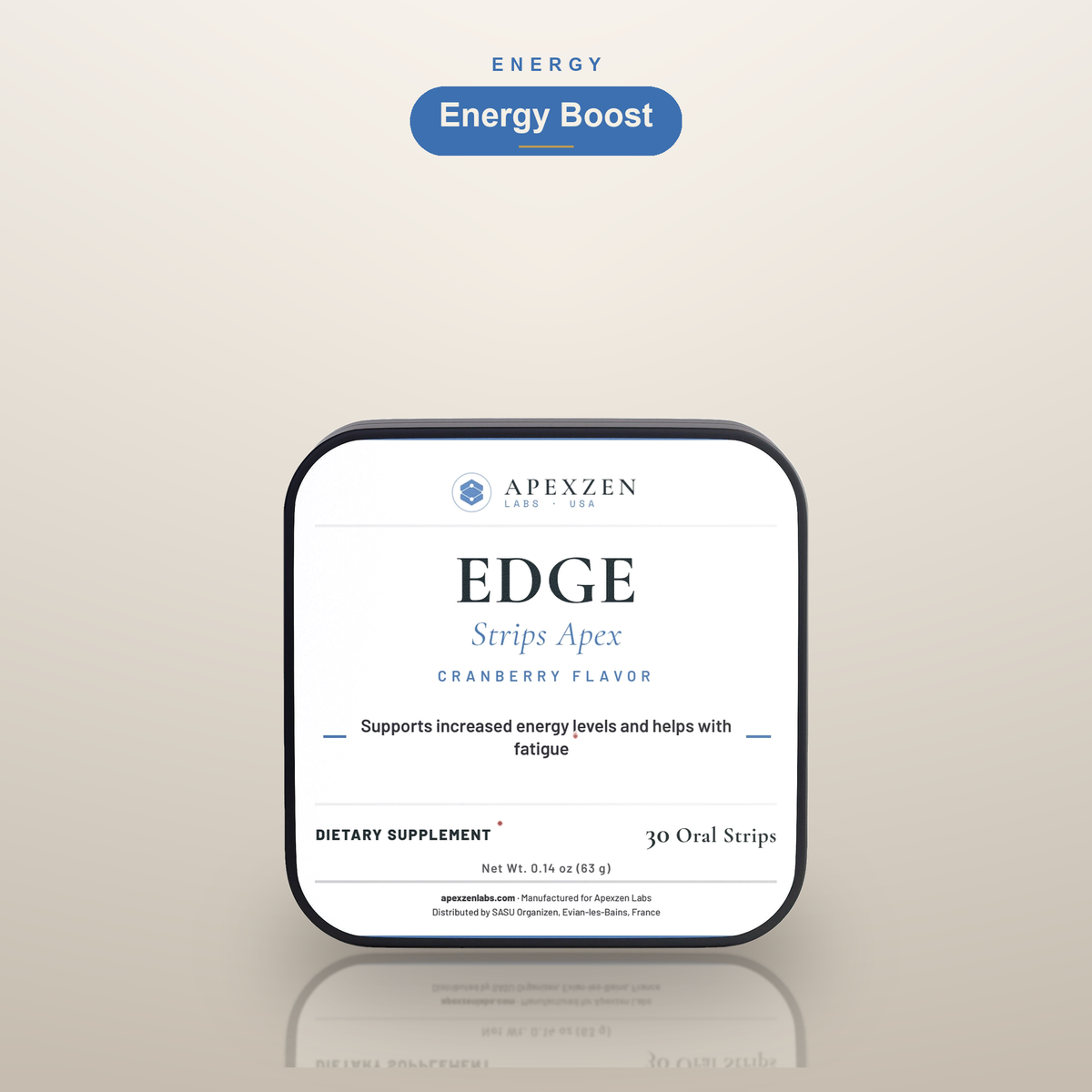 Apexzen Edge Strips - Energy Boost oral strips