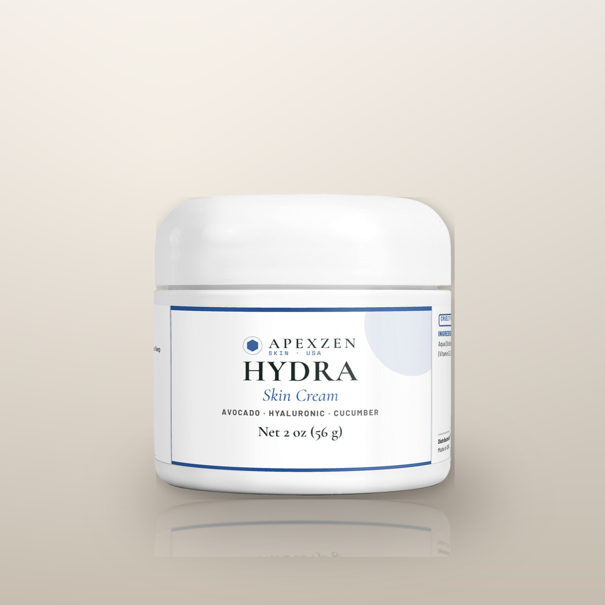 Apexzen Hydra Skin Cream - hydrating face cream jar