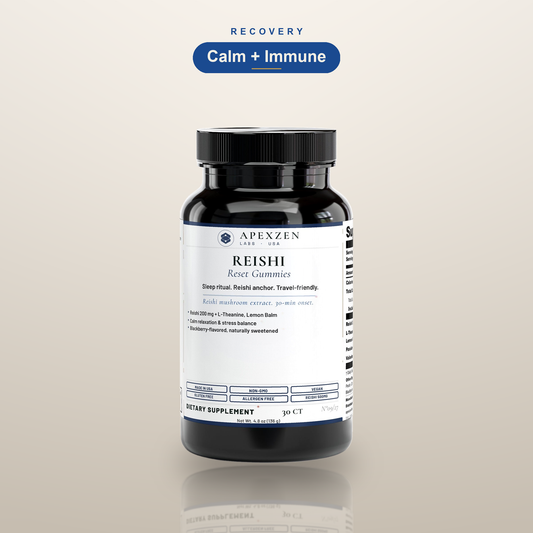 Apexzen Reishi Reset Gummies - Calm and Immune support