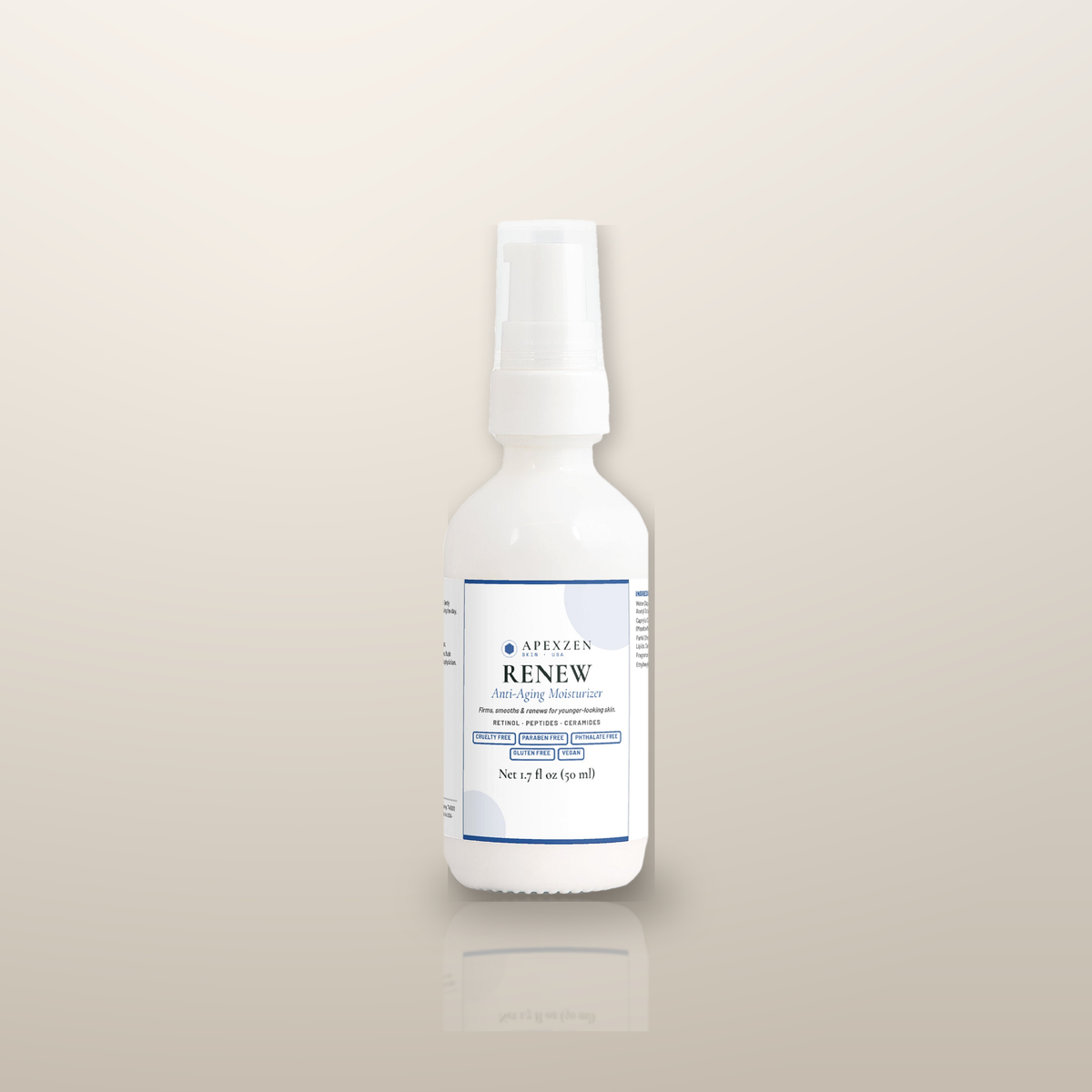 Apexzen Renew Anti-Aging Moisturizer bottle