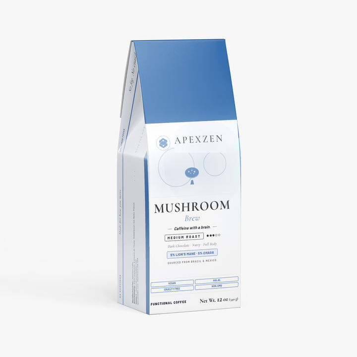 Apexzen Vitality Mushroom Coffee - Mushroom Brew Medium Roast